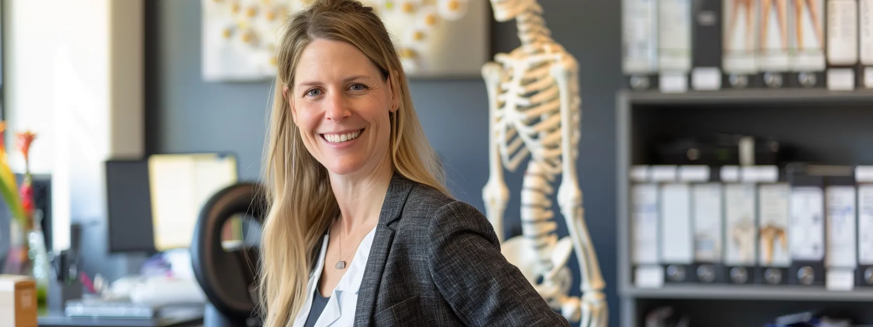 a cochrane chiropractor gently adjusting a patient's spine, emphasizing patient education and ethical practices in a modern, well-equipped clinic setting. a cochrane chiropractor gently adjusting a patient's spine, emphasizing patient education and ethical practices in a modern, well-equipped clinic setting.