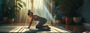 a person practicing yoga with perfect posture to prevent low-back pain.