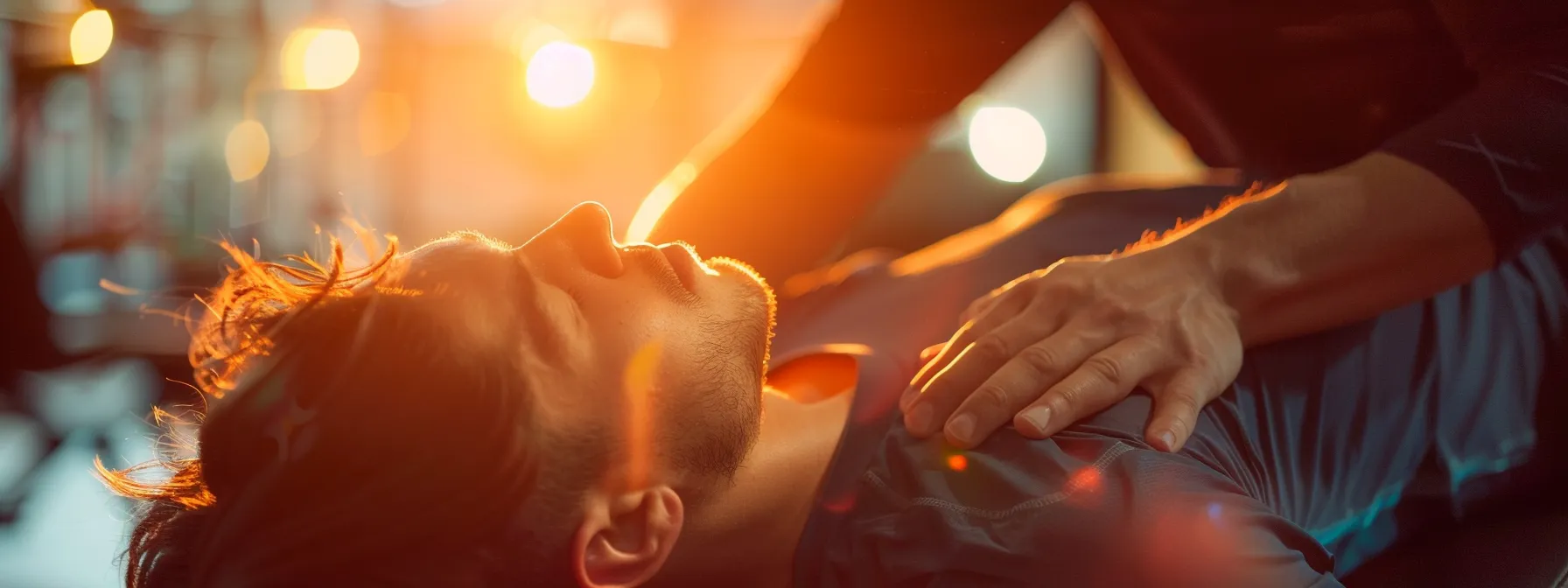 an athlete receiving a chiropractic adjustment, showcasing improved flexibility and range of motion, with a focus on proper alignment for optimal performance. an athlete receiving a chiropractic adjustment, showcasing improved flexibility and range of motion, with a focus on proper alignment for optimal performance.